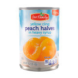 Yellow Cling Peach Halves 12/15.25oz View Product Image