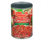 Petite Diced Tomatoes with Onion, Celery & Pepper 24/14.5oz View Product Image