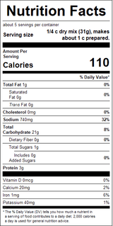 nutrition View Product Image