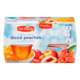 Diced Peaches Fruit Cups 6/4pk View Product Image