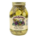 J&A Dill Garlic Pickle Chips 12/33oz View Product Image