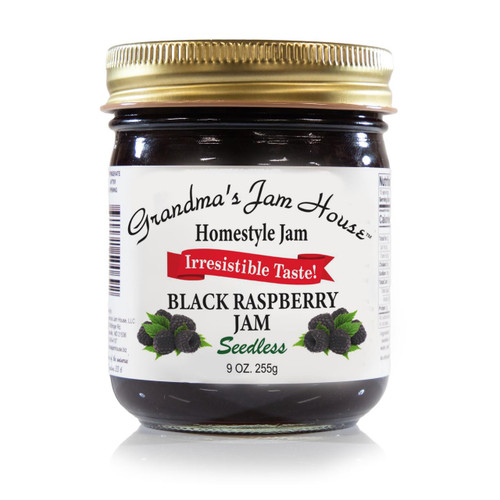 Seedless Black Raspberry Jam 12/9oz