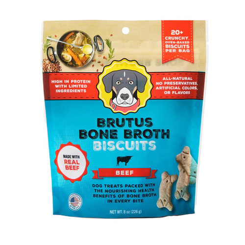 Bone Broth Beef Biscuits 6/8oz