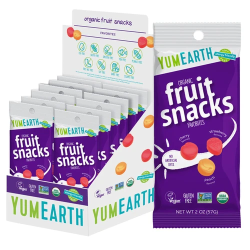 Organic Fruit Snacks 4/12ct