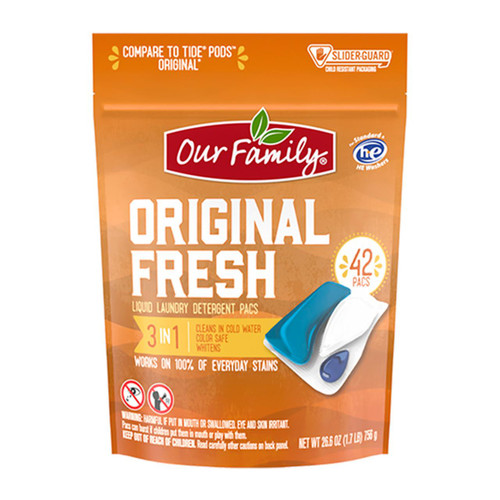 Original Fresh Liquid Laundry Detergent Pacs 6/42ct
