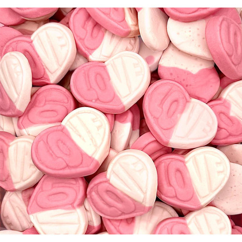 Swedish Sweet Strawberry & Vanilla Hearts 20lb