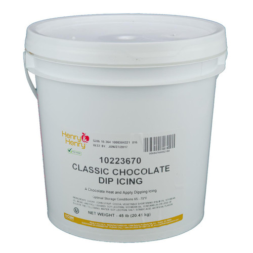 Classic Chocolate Dip Icing, Heat & Apply 45lb