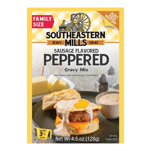 Sausage Flavored Peppered Gravy Mix 12/4.5oz