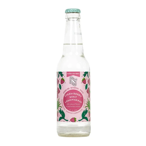 Strawberry Mint Lemon Grass Sparkling Botanical 12/12oz