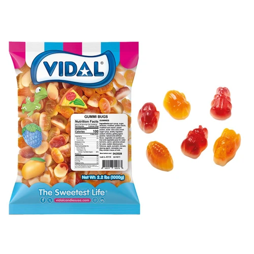 Jelly Filled Gummi Bugs 12/2.2lb