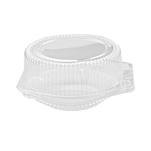 6" Hinge Pie Container #LBH602 3"High Dome 350ct View Product Image