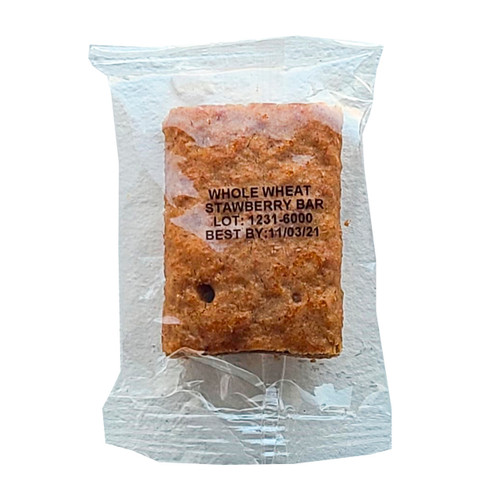 Whole Wheat Strawberry Bars, Wrapped 12lb View Product Image
