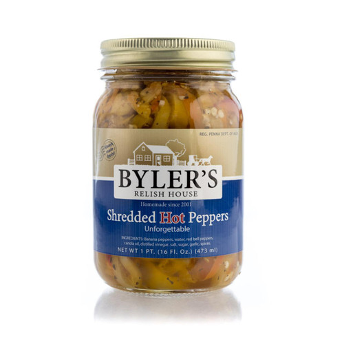 Shredded Hot Peppers 12/16oz View Product Image