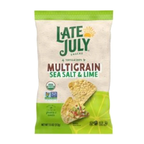 Sea Salt & Lime Multigrain Tortilla Chips Organic12/7.5