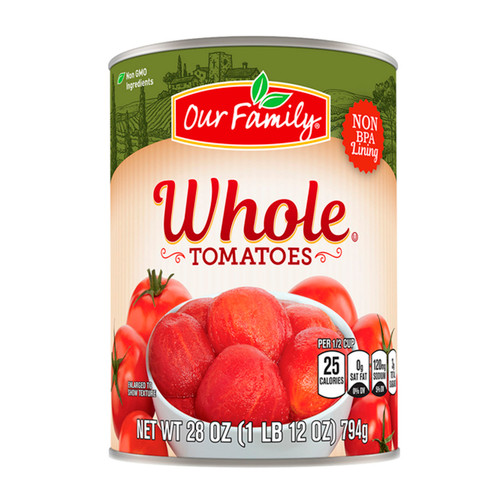 Whole Peeled Tomatoes 12/28oz View Product Image