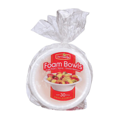 Foam Bowls 20oz 12/30ct View Product Image