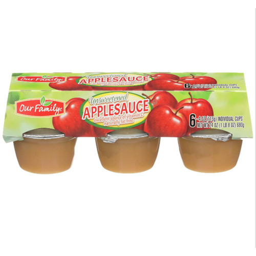 Unsweetened Applesauce Cups 12/6ct View Product Image