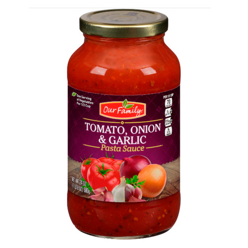 Tomato, Onion & Garlic Pasta Sauce 12/24oz View Product Image