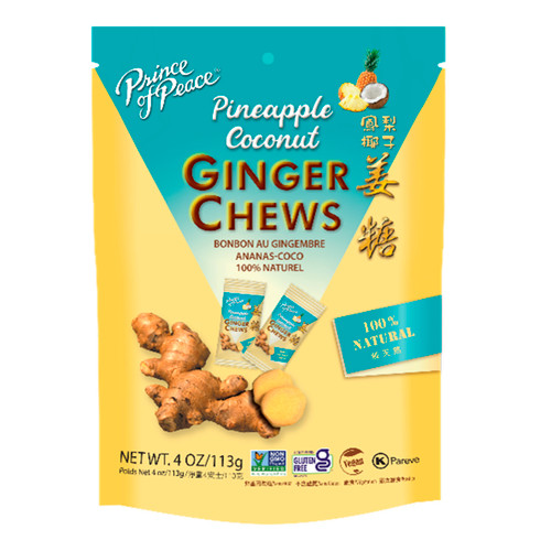 Pineapple Coconut Ginger Chews 12/4oz View Product Image