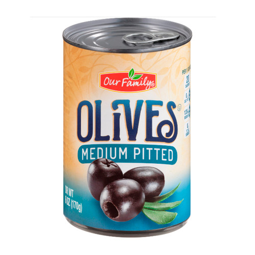 Medium Pitted Olives 12/6oz View Product Image