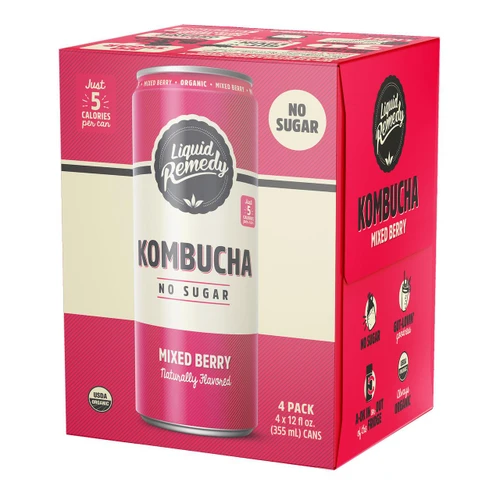 Mixed Berry Organic Kombucha 6-4/12oz
