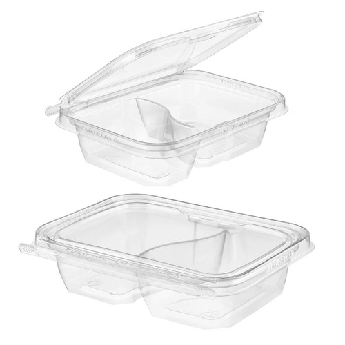16oz 2-Compartment Clamshell 200ct