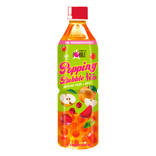 Korean Pear + Beet Popping Bubble Tea 12/16.9oz