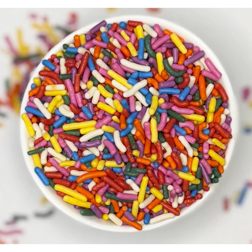 Natural Vibrant Rainbow Sprinkles 10lb