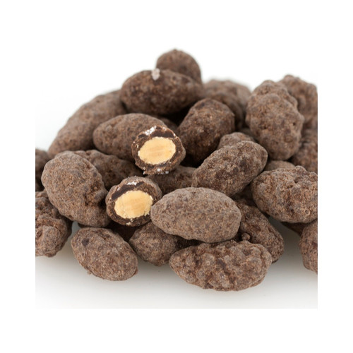 Dark Chocolate Turbinado Almonds 15lb View Product Image