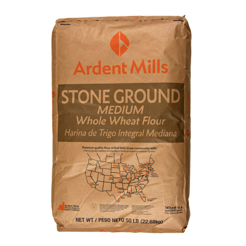 Medium Stone Ground Whole Wheat Flour 50lb View Product Image
