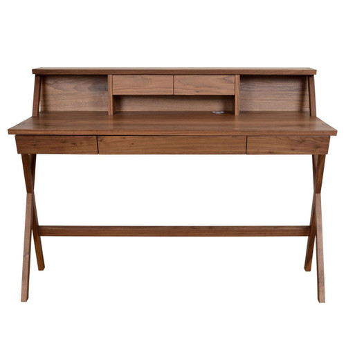 Navarra Desk With Top 3 Drawers Walnut