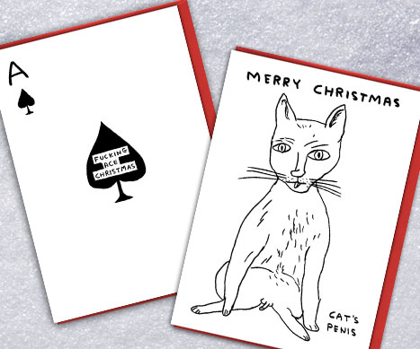 David Shrigley rude xmas cards