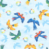 7617-11 Lt. Blue || Tropical Bird Bath