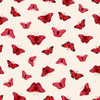 7764-48 Cream-Red || Merry Poppies