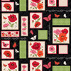 7766-98 Black-Red || Merry Poppies