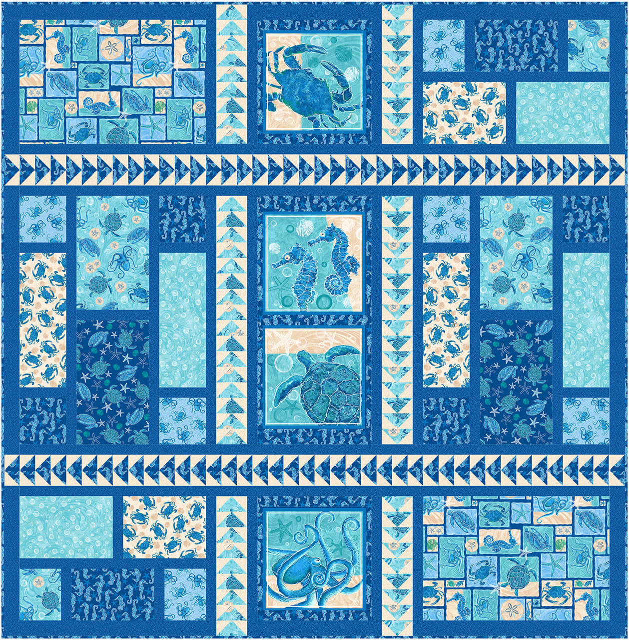 Ocean Shimmer Quilt Studio E Fabrics