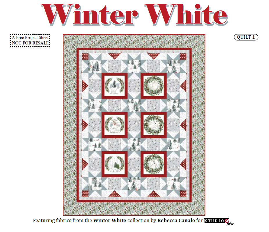 Winter White Quilt 1 Studio E Fabrics
