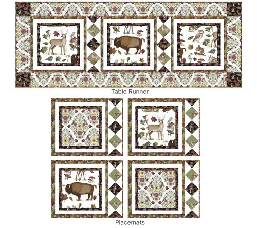 Autumn Meadow - Placemats and Table Runner Autumn Meadow - Placemats and Table Runner