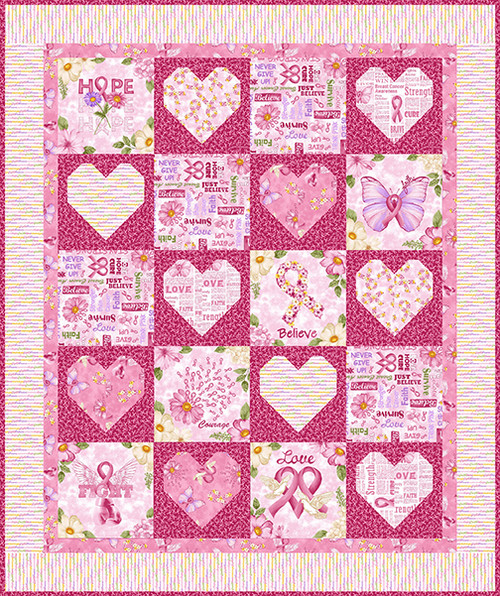 Pink Power - From the Heart Quilt Pink Power - From the Heart Quilt