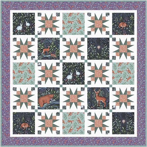 Woodland Magic - Magic Under Stars Quilt Woodland Magic - Magic Under Stars Quilt