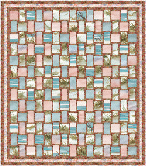 Point of View - Shattered Landscape Quilt - Coastal Point of View - Shattered Landscape Quilt - Coastal