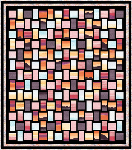 Point of View - Shattered Landscape Quilt - Desert Point of View - Shattered Landscape Quilt - Desert