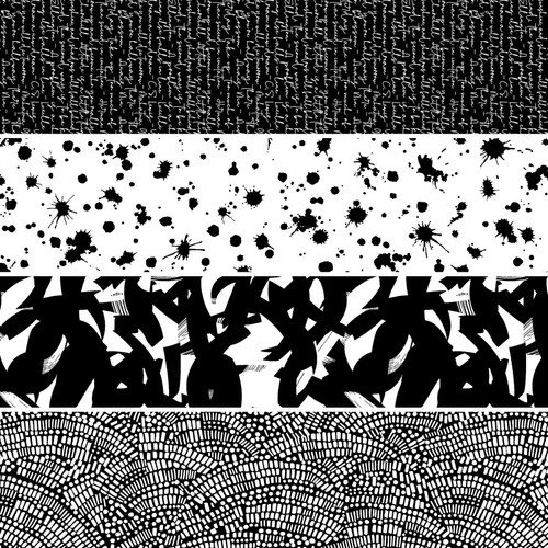 Not So Black and White 108" Full Collection