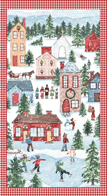 8314P-08 White/Multi || Christmas Village