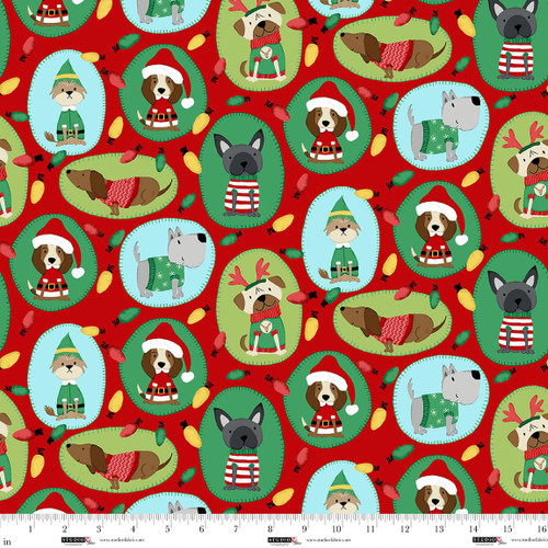8351-88 Red || Merry Woof-Mas 8351-88 Red || Merry Woof-Mas