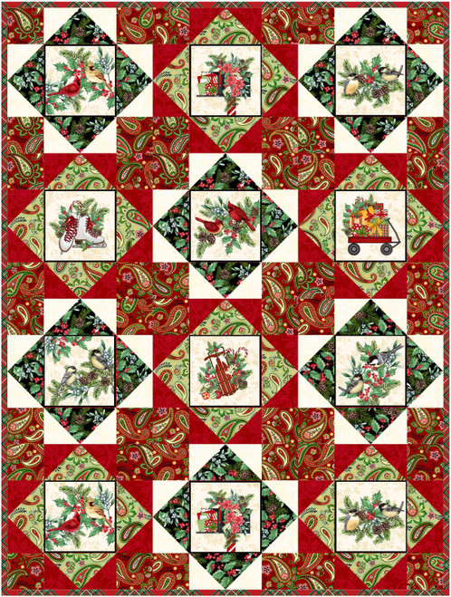 Blooms of the Holidays - Duffy Lap Quilt Blooms of the Holidays - Duffy Lap Quilt