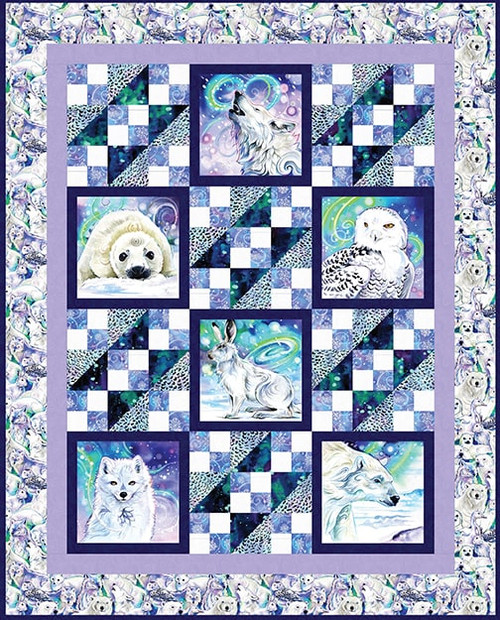 Tales of the Tundra - Arctic Snow (Light) Quilt Tales of the Tundra - Arctic Snow (Light) Quilt