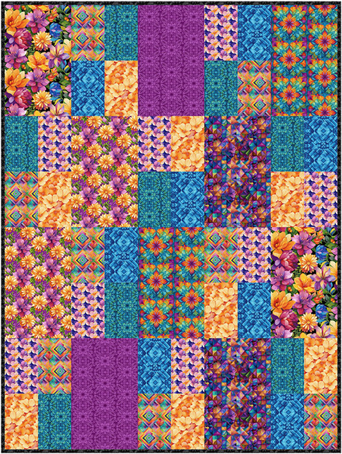 Flower Fusion - Maid Marian Throw Flower Fusion - Maid Marian Throw