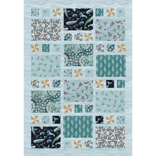 A Drop in the Ocean - Farmer's Window Quilt A Drop in the Ocean - Farmer's Window Quilt