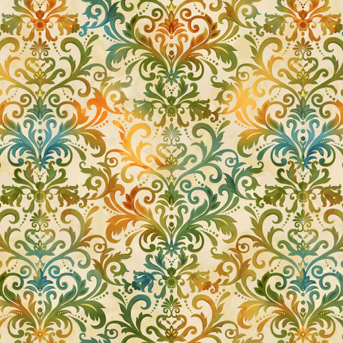 9198-44 Cream Multi || Baskets of Autumn Blessings